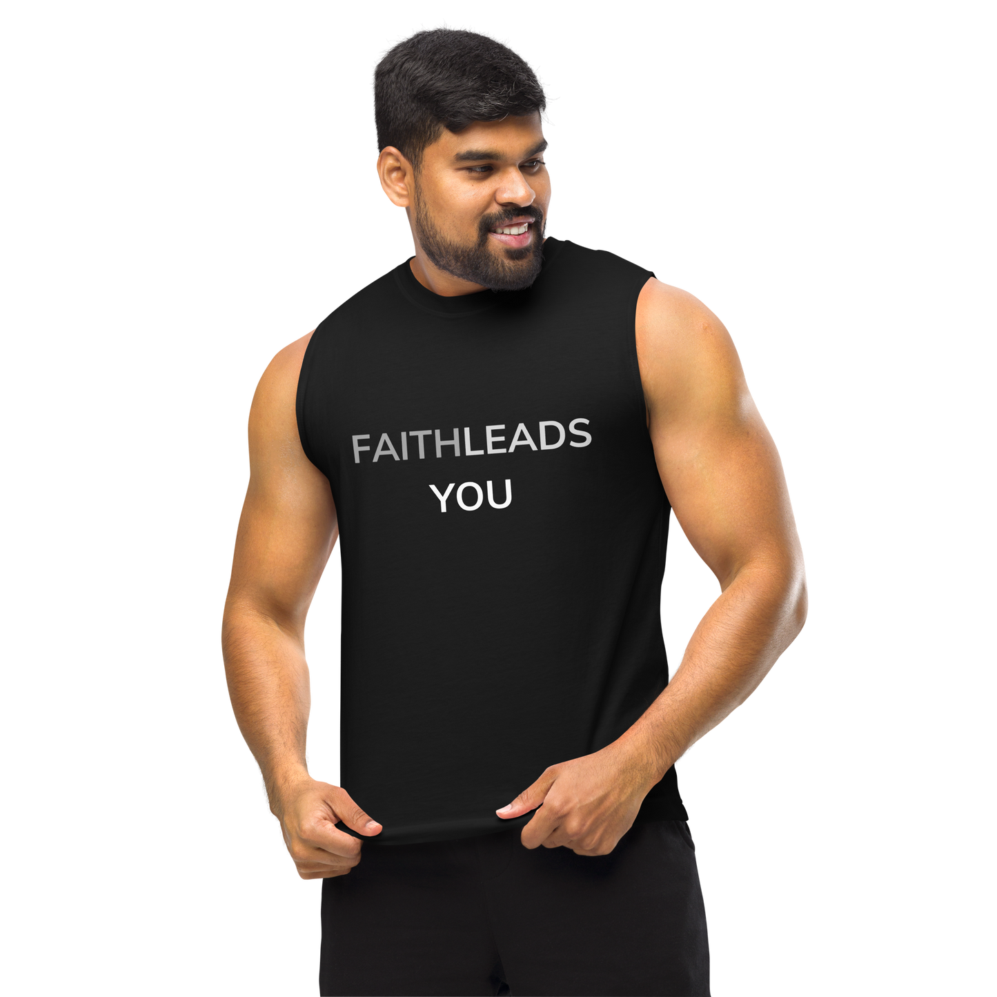 FLY Men's Faith Leads You Muscle Tank