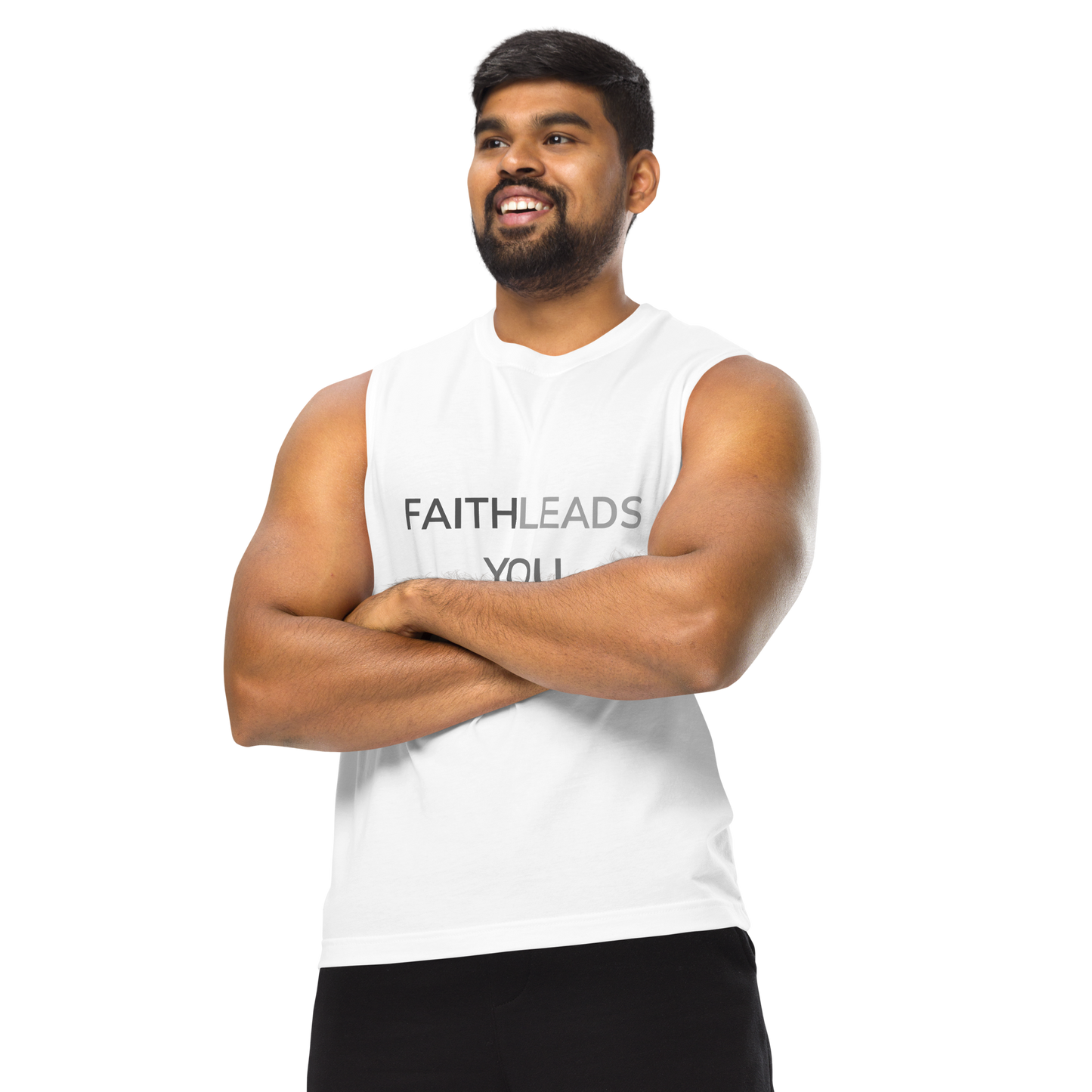 FLY Men's Faith Leads You Muscle Tank